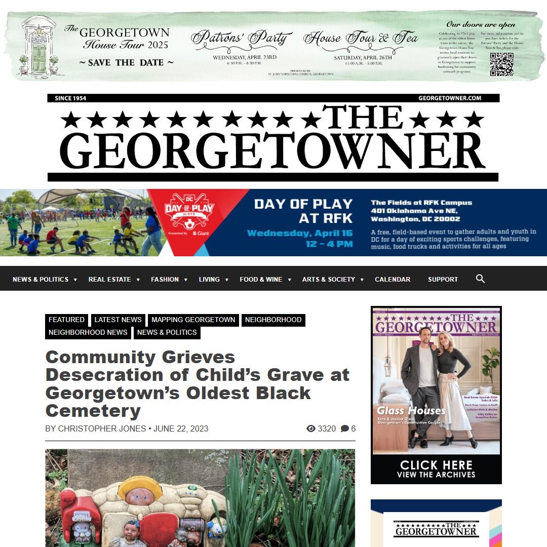 Community Grieves Desecration of Child’s Grave at Georgetown’s Oldest Black Cemetery
