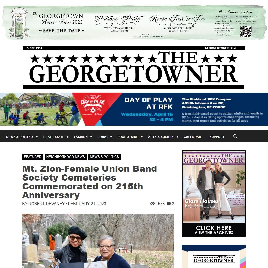 Mt. Zion-Female Union Band Society Cemeteries Commemorated on 215th Anniversary