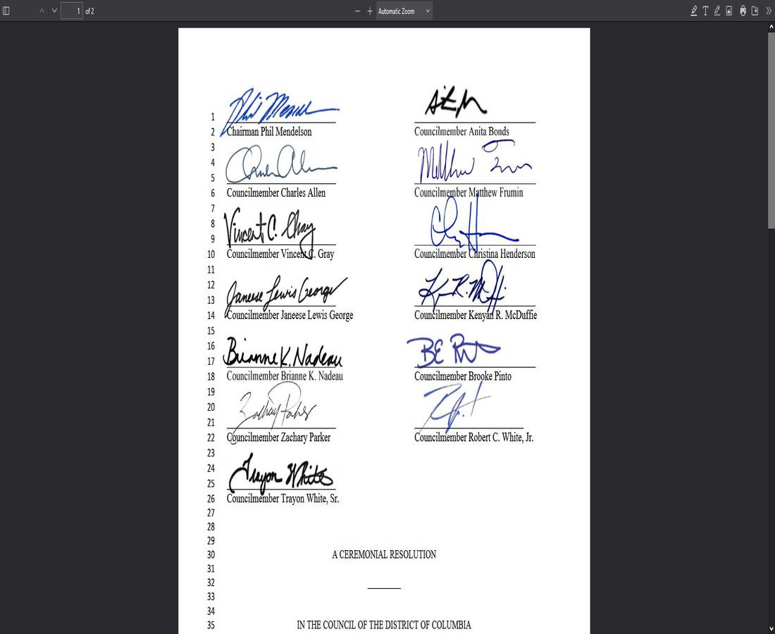  Mt Zion Female Union Band Ceremonial Resolution of 2023