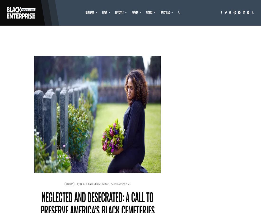 Neglected And Desecrated: A Call To Preserve America's Black Cemeteries
