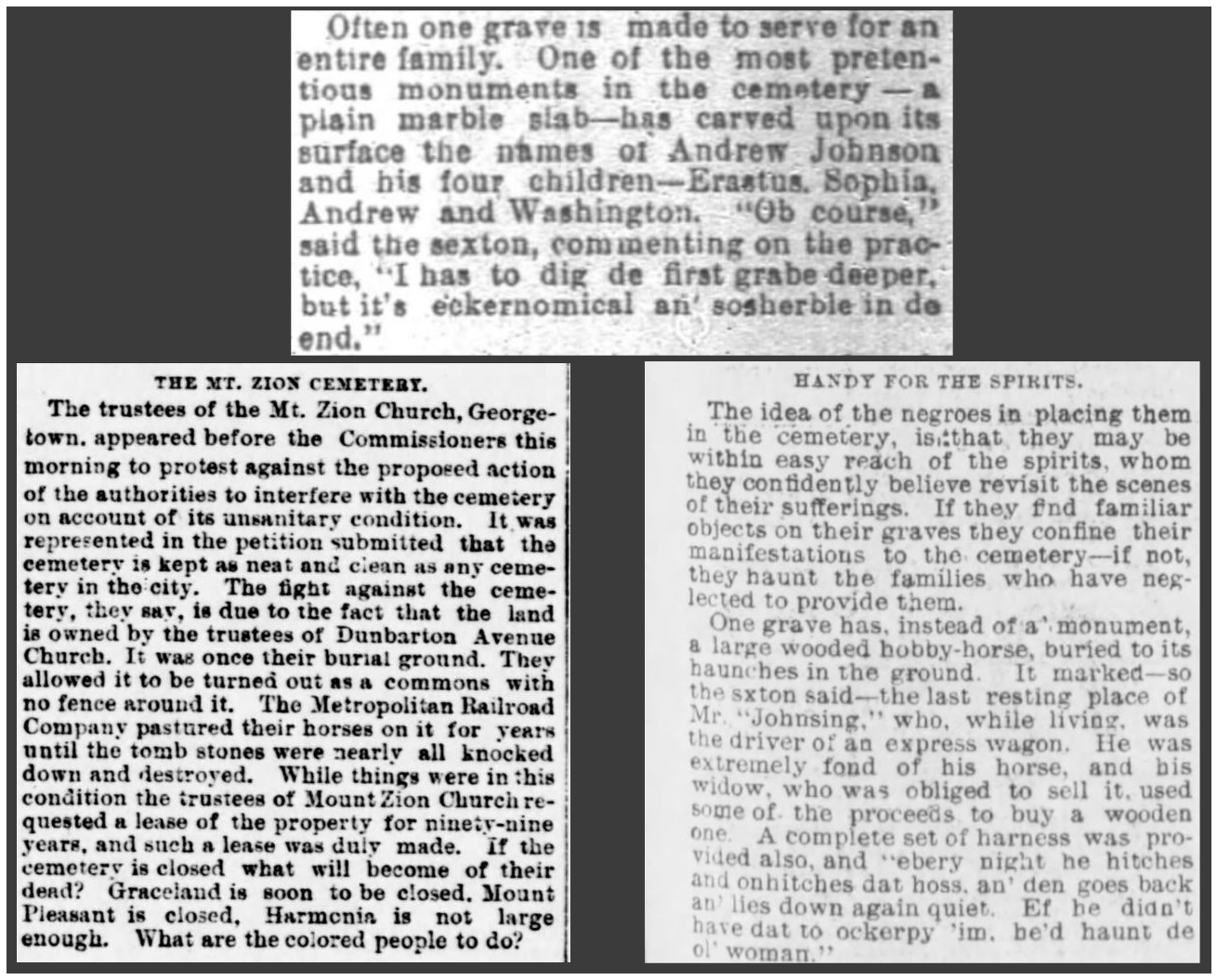 Snippets of articles against a transparent background